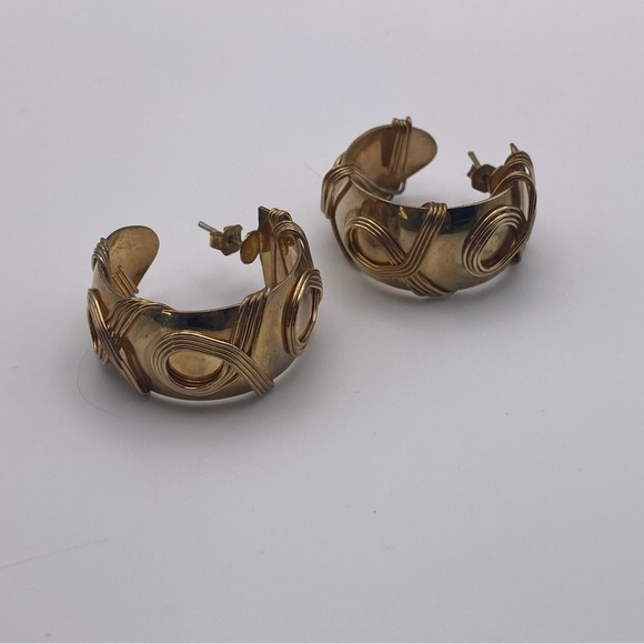 Vintage Copper Post Earrings - Picture 8 of 8